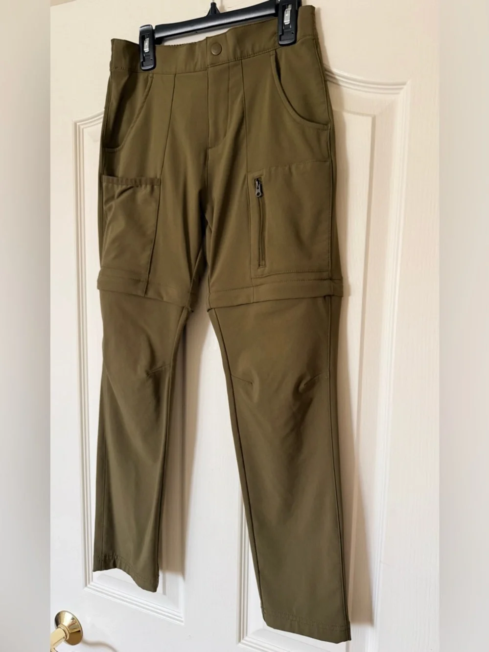 NWOT Columbia Olive Green Kids Convertible Cargo Pants - Picture 2 of 14